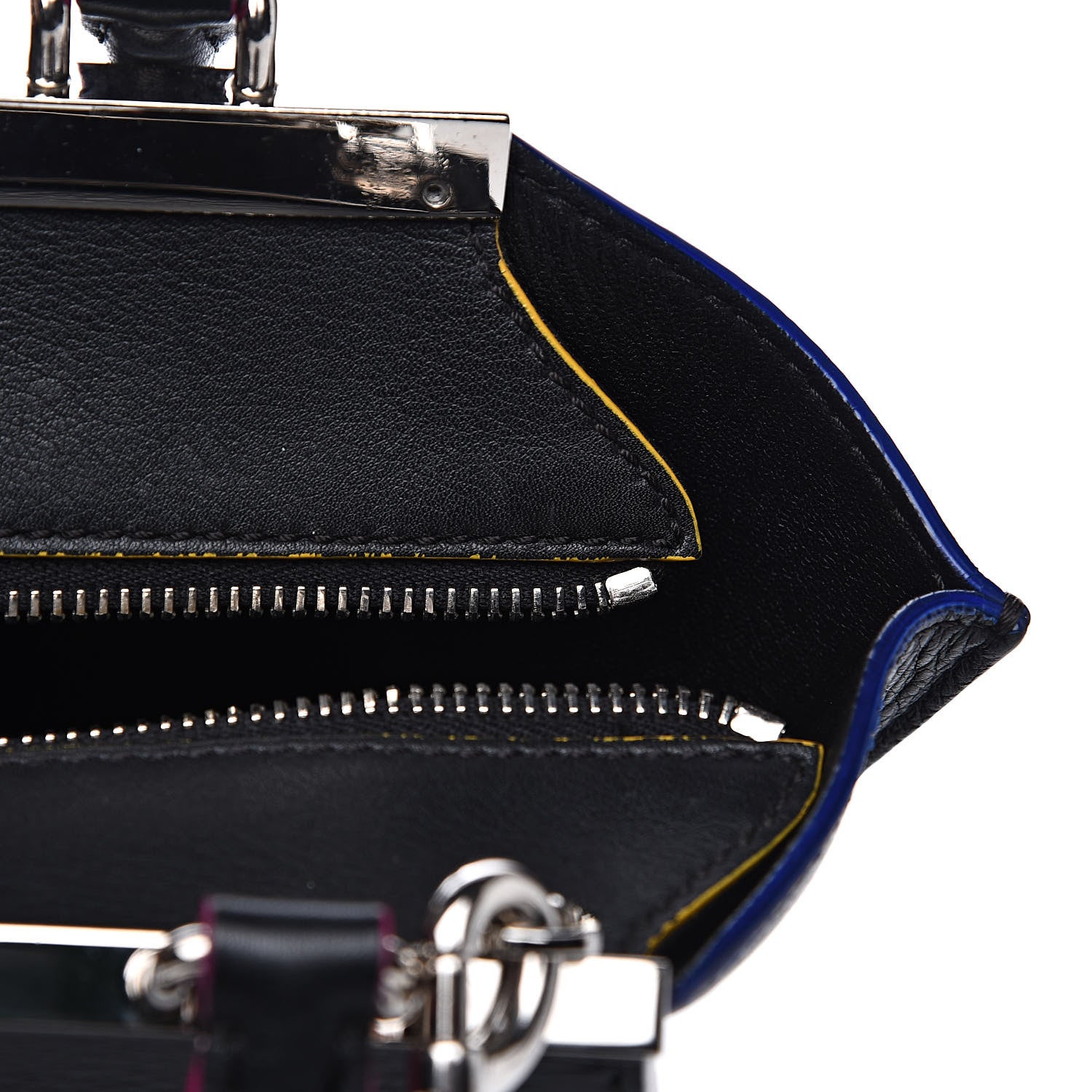Fendi Vitello Dolce Mini 3Jours Tote Black 9 of 12