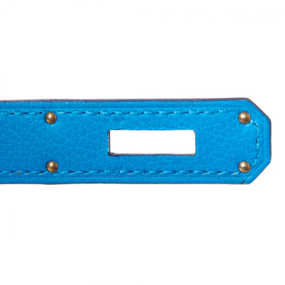 Hermes Evercolor Kelly Retourne 28 Bleu Frida 24 of 35