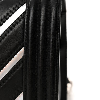 Chanel Lambskin Iridescent PVC Chevron Quilted Medium Boy Flap Black Silver 15 of 19