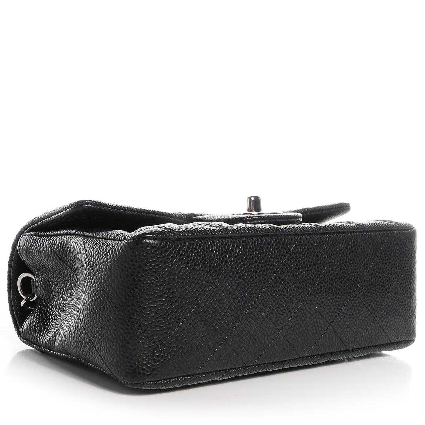 Caviar Quilted Mini Flap Bag Black