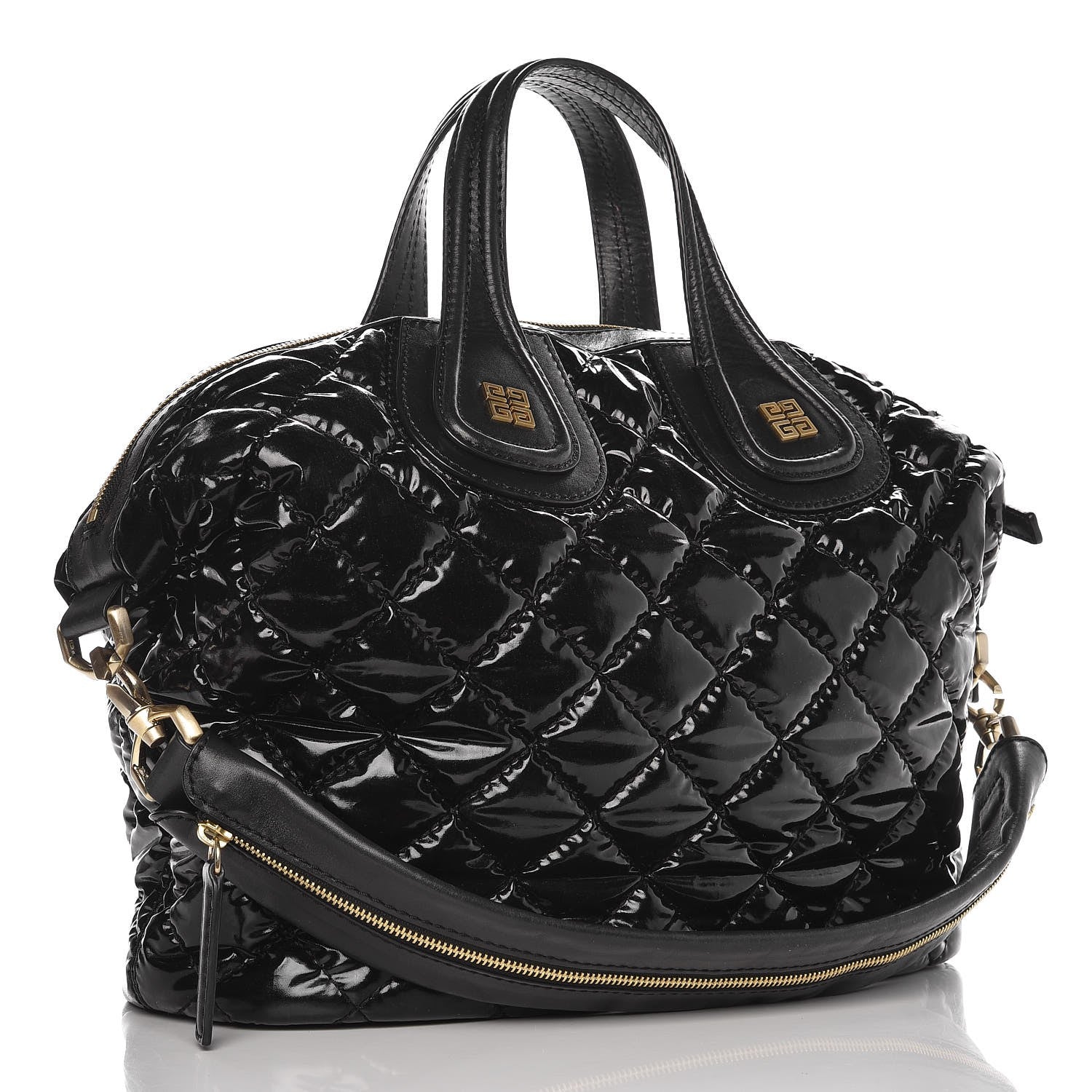 Givenchy Patent Quilted Medium Nightingale Black 3 of 21