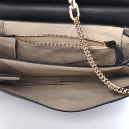 Chloe Suede Calfskin Medium Faye Shoulder Bag Black 5 of 9
