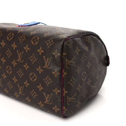 Louis Vuitton Monogram Totem Speedy 30 Magenta 9 of 10