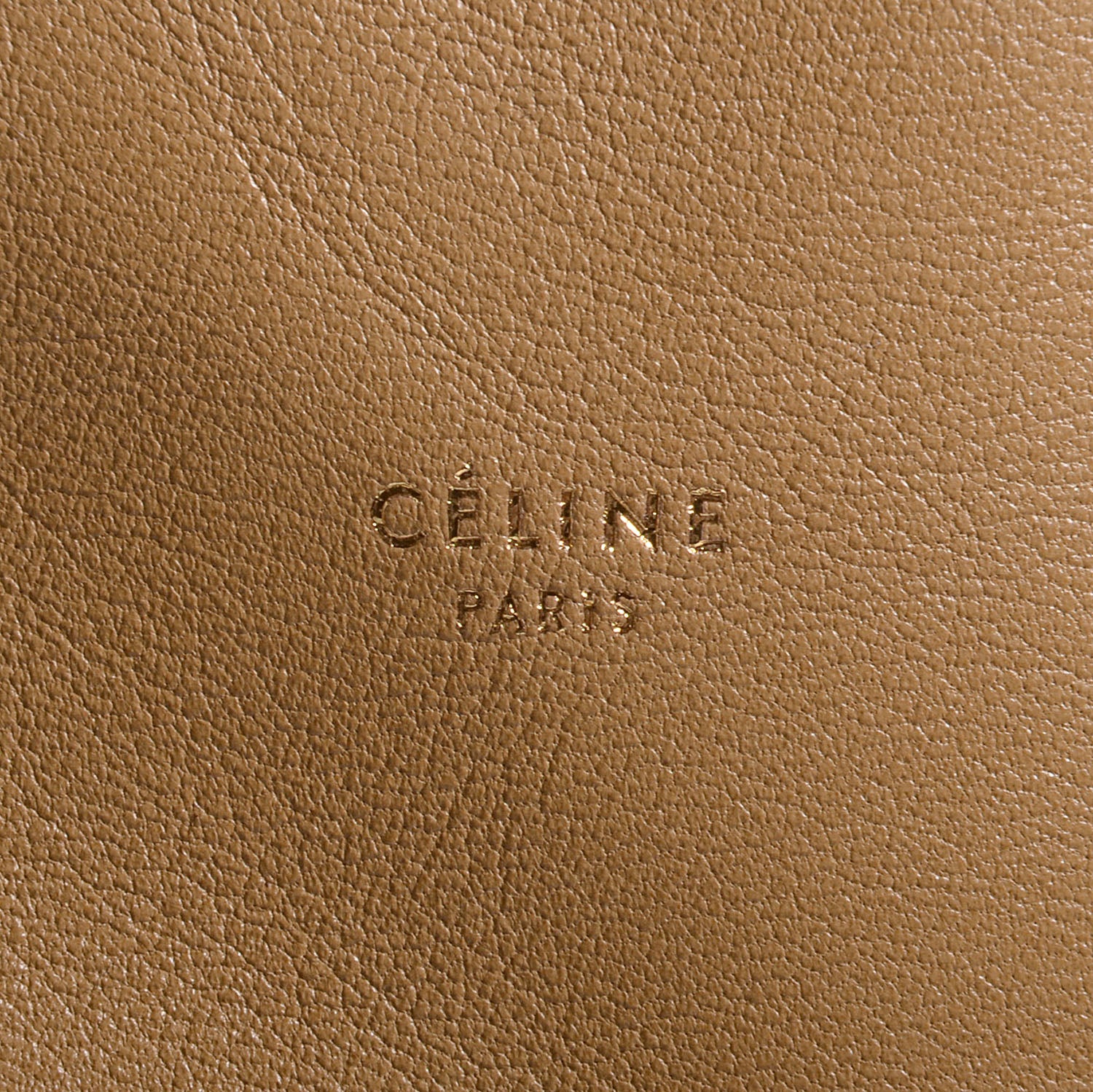 Celine Lambskin Horizontal Bi-Cabas Blue Camel 8 of 9