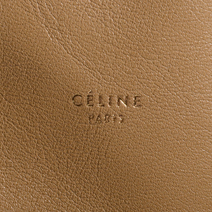 Celine Lambskin Horizontal Bi-Cabas Blue Camel 8 of 9