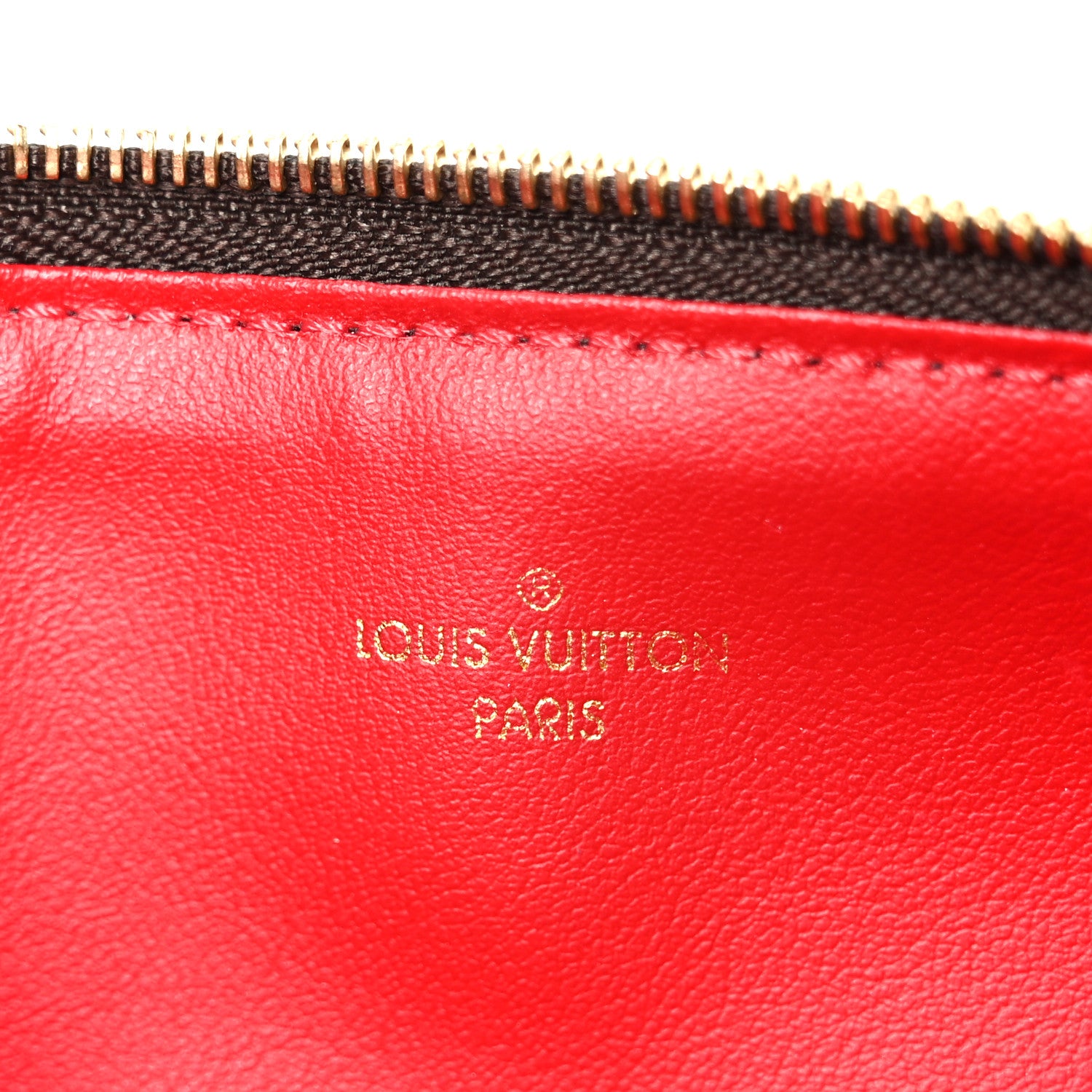 Louis Vuitton Damier Ebene Pochette Felicie Chain Wallet 9 of 16