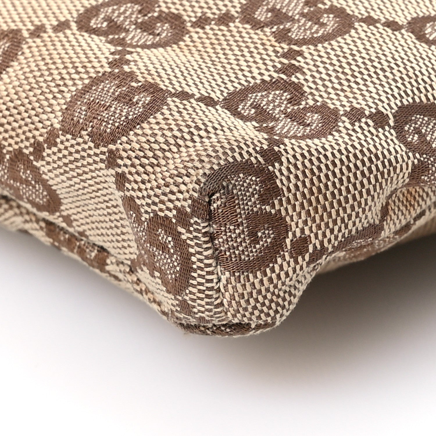 Gucci GG Monogram Web Double Pocket Belt Bag Dark Brown 10 of 10