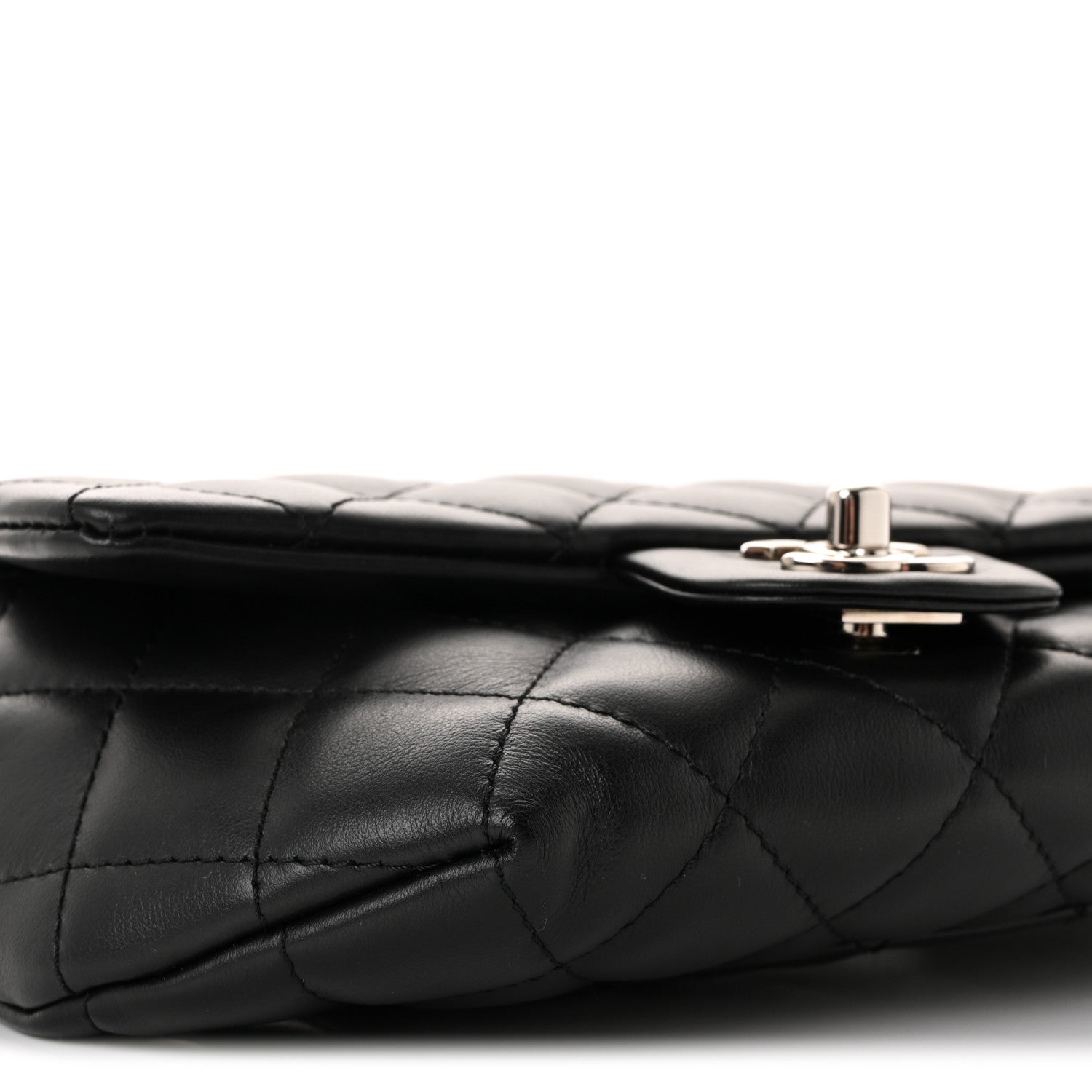 Chanel Calfskin Quilted CC Uniform Flap Belt Bag Black 9 of 10