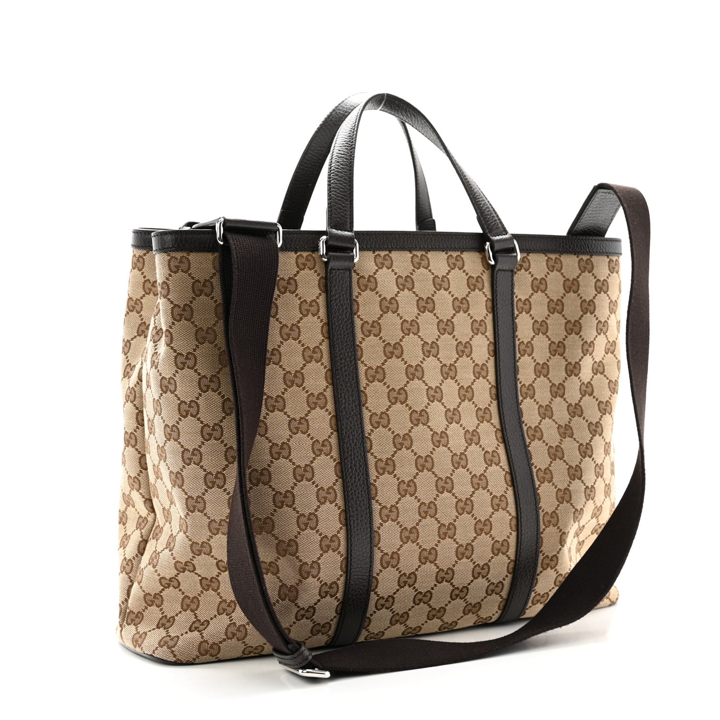 GG Monogram Large Joy Tote Bag Dark Brown