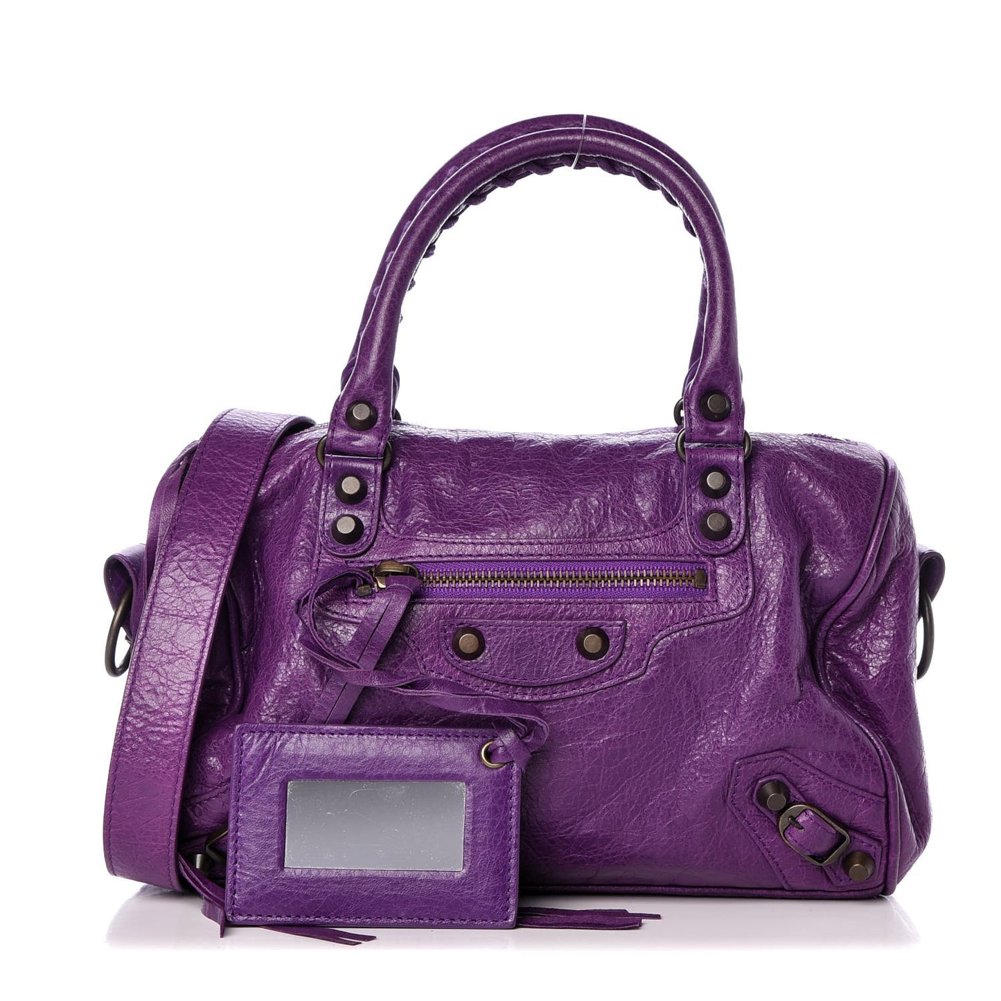 Agneau Classic Hardware Mini Twiggy Ultraviolet