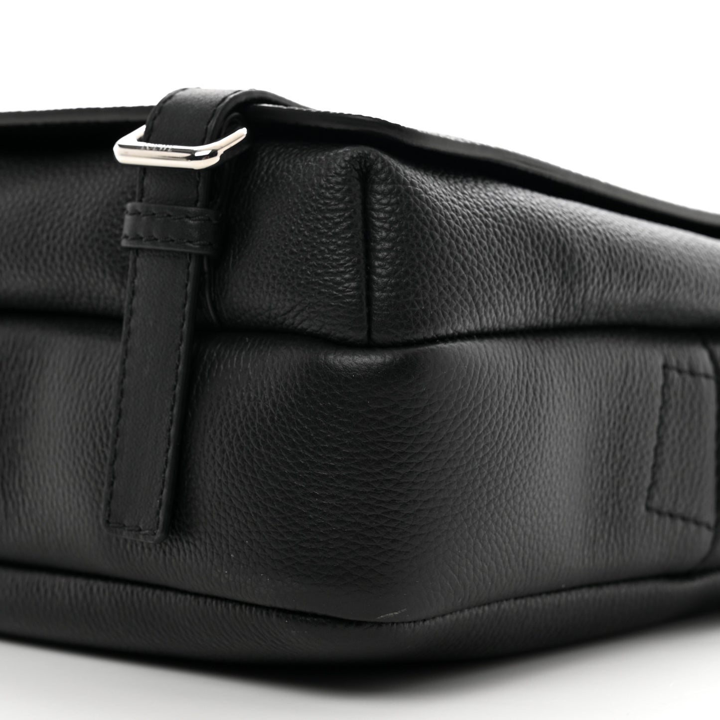 Soft Grained Calfskin XS Military Messenger Bag Black