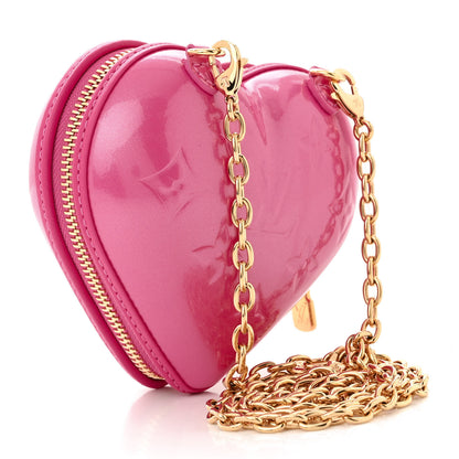 Louis Vuitton Vernis Keep My Heart Chain Bag Neon Pink 3 of 9