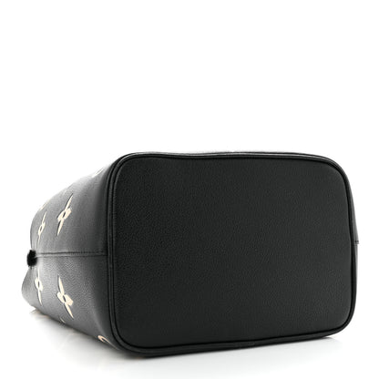 Louis Vuitton Empreinte Monogram Giant Neonoe MM Black Beige 4 of 9
