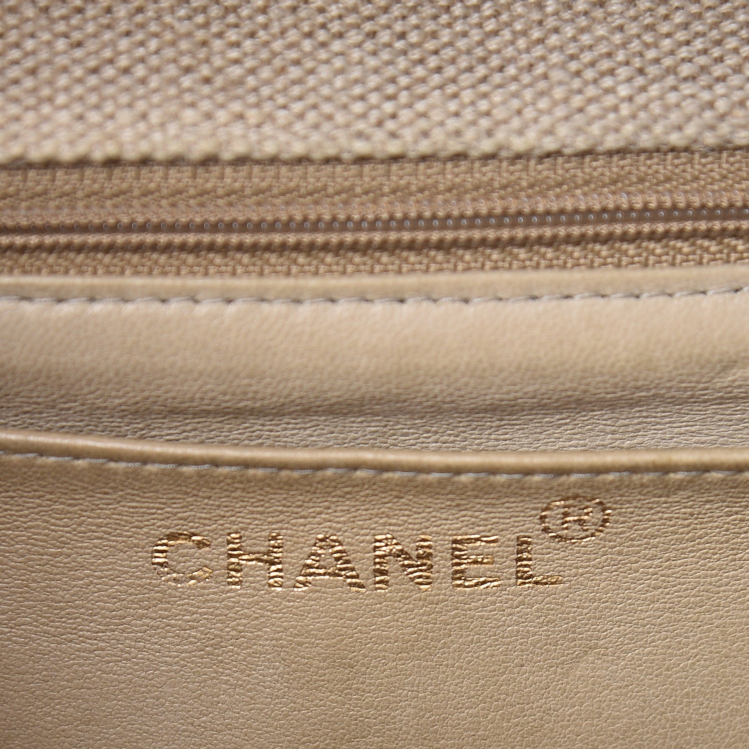 Chanel Toile Jumbo Single Flap Beige 6 of 13