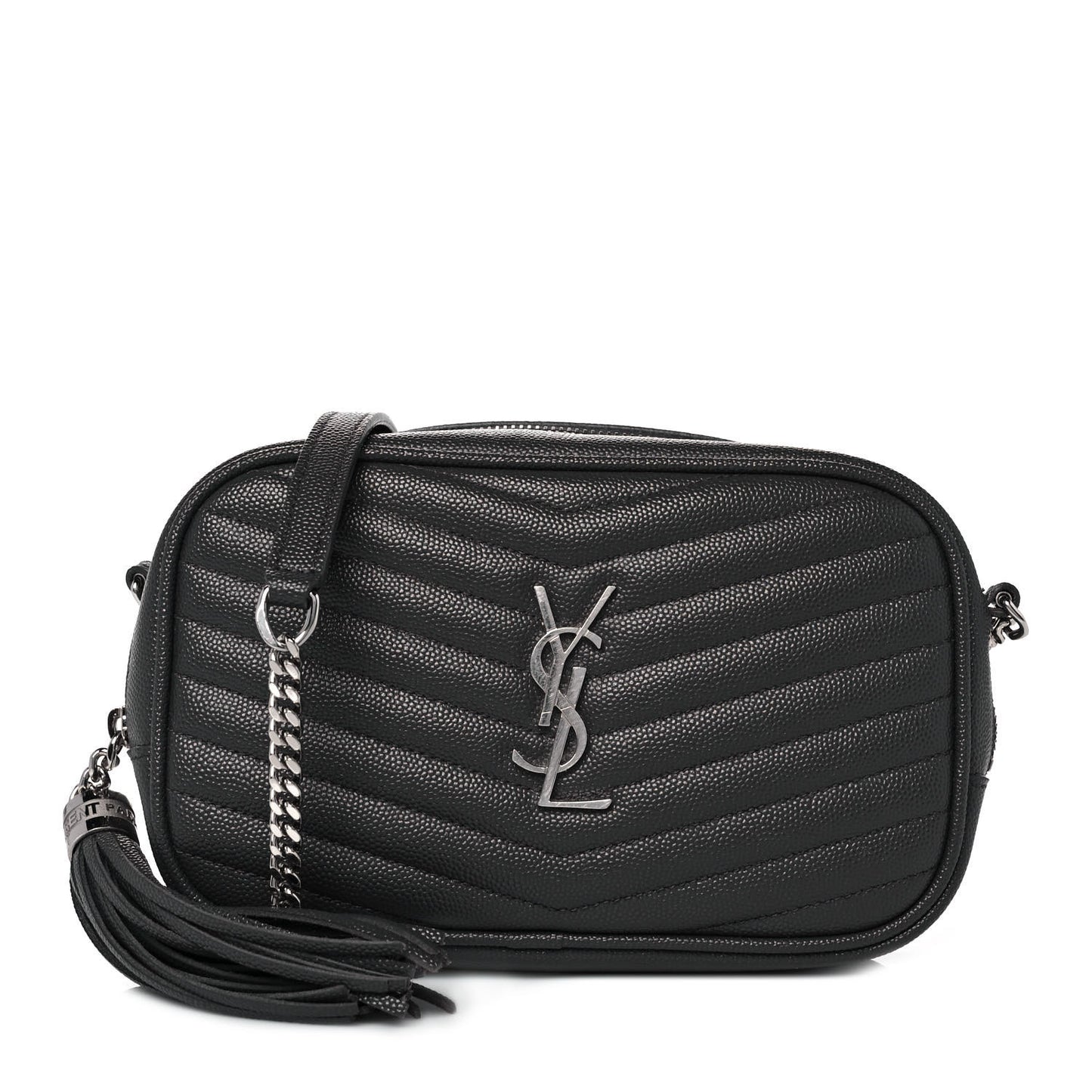 Grain De Poudre Matelasse Monogram Mini Lou Camera Bag Asphalt