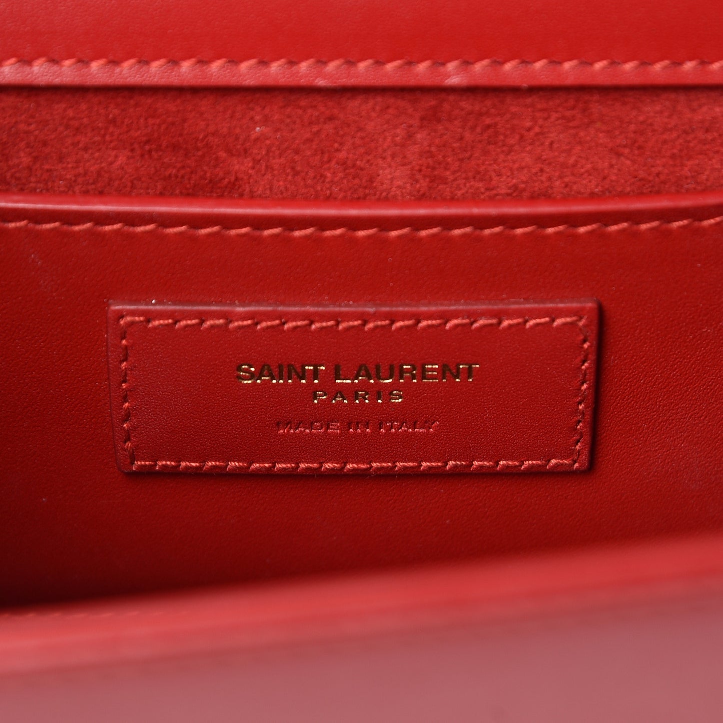 Smooth Calfskin Medium Classic Monogram Kate Tassel Satchel New Red
