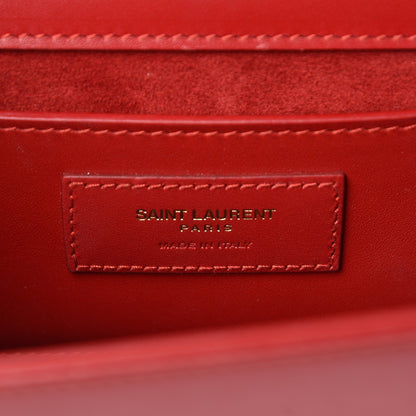 Saint Laurent Smooth Calfskin Medium Classic Monogram Kate Tassel Satchel New Red 6 of 16