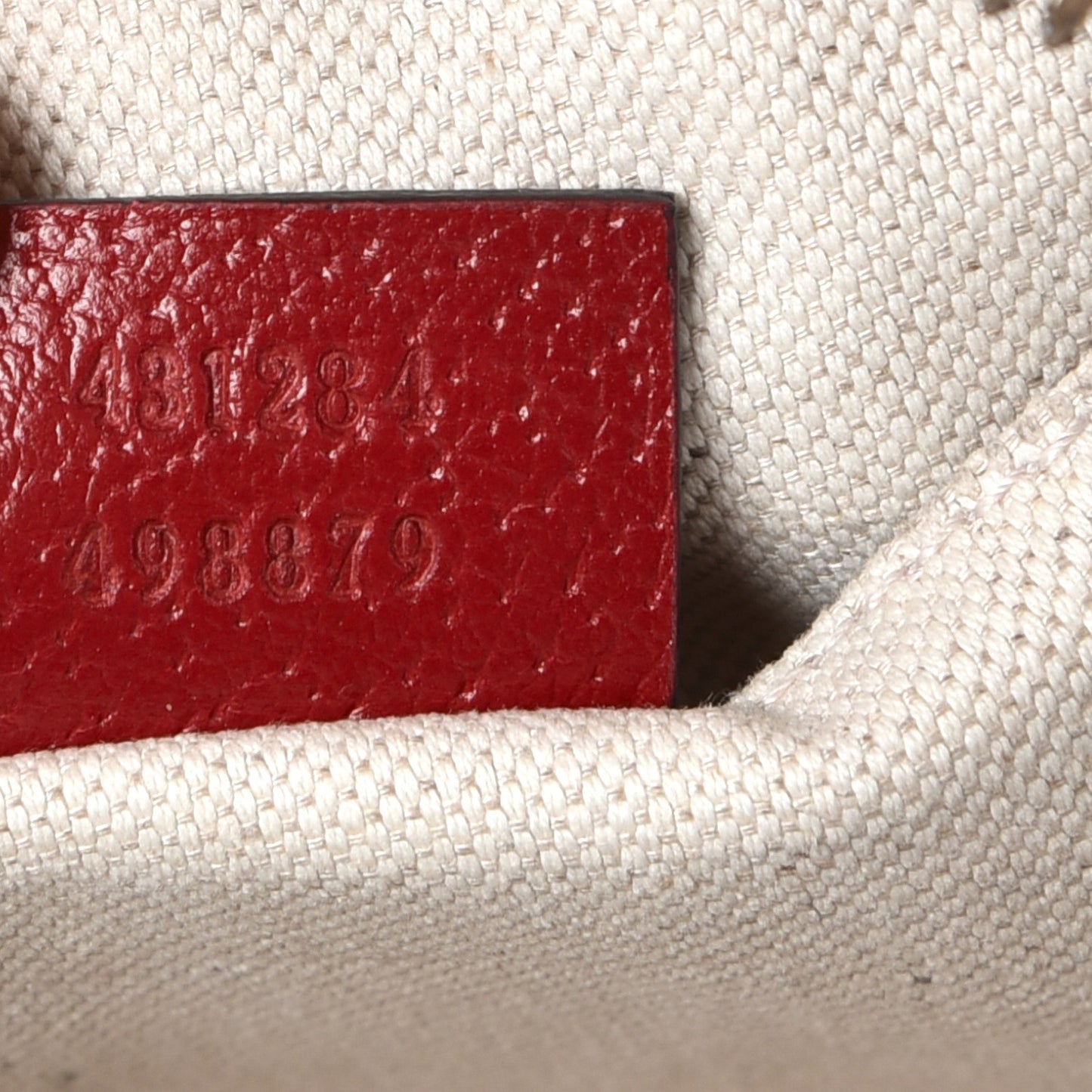 Calfskin Animalier Web Disco Red