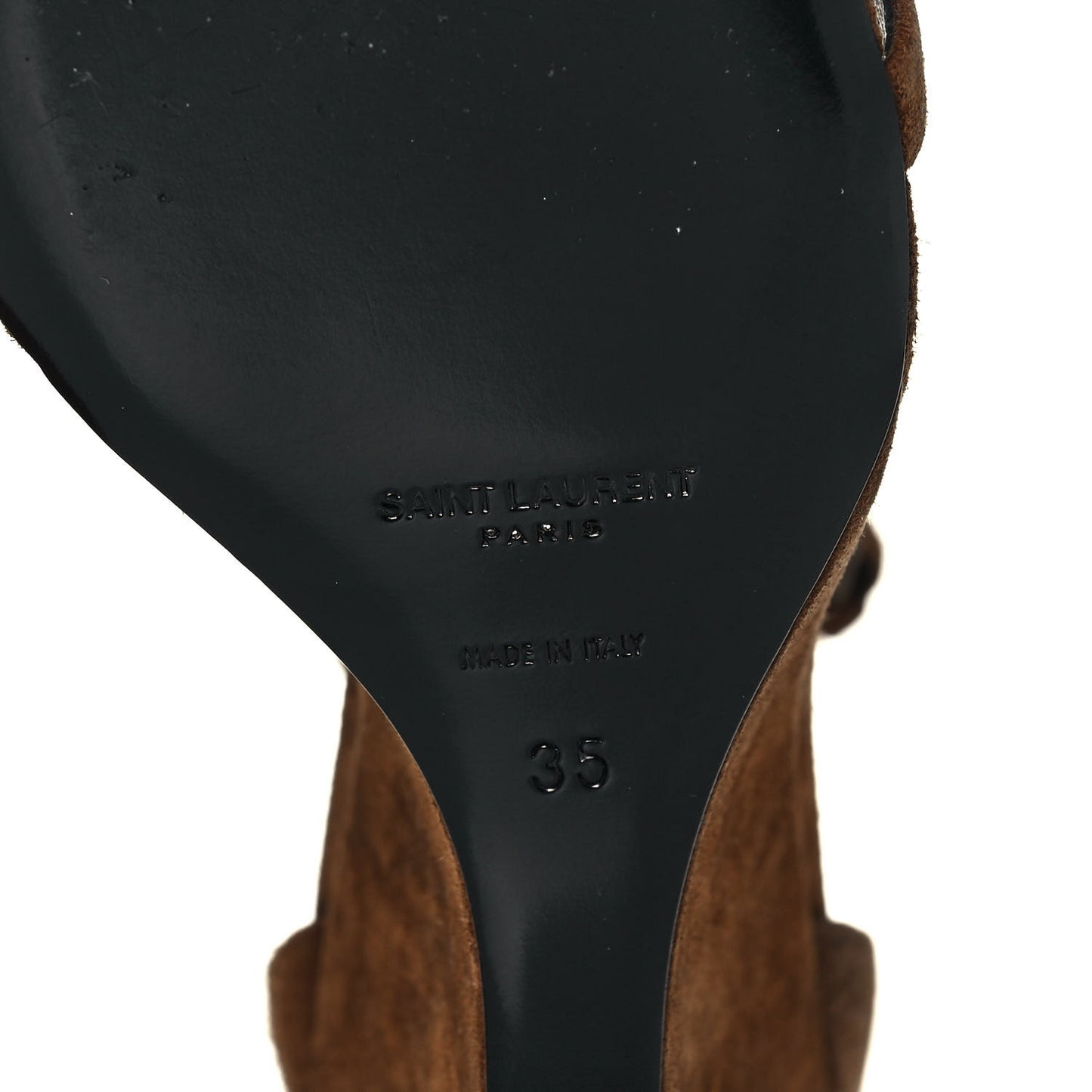 Suede Lila Wedge Sandals 35 Brown