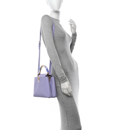 Louis Vuitton Taurillon Kintsugi Capucines BB Iris 2 of 10