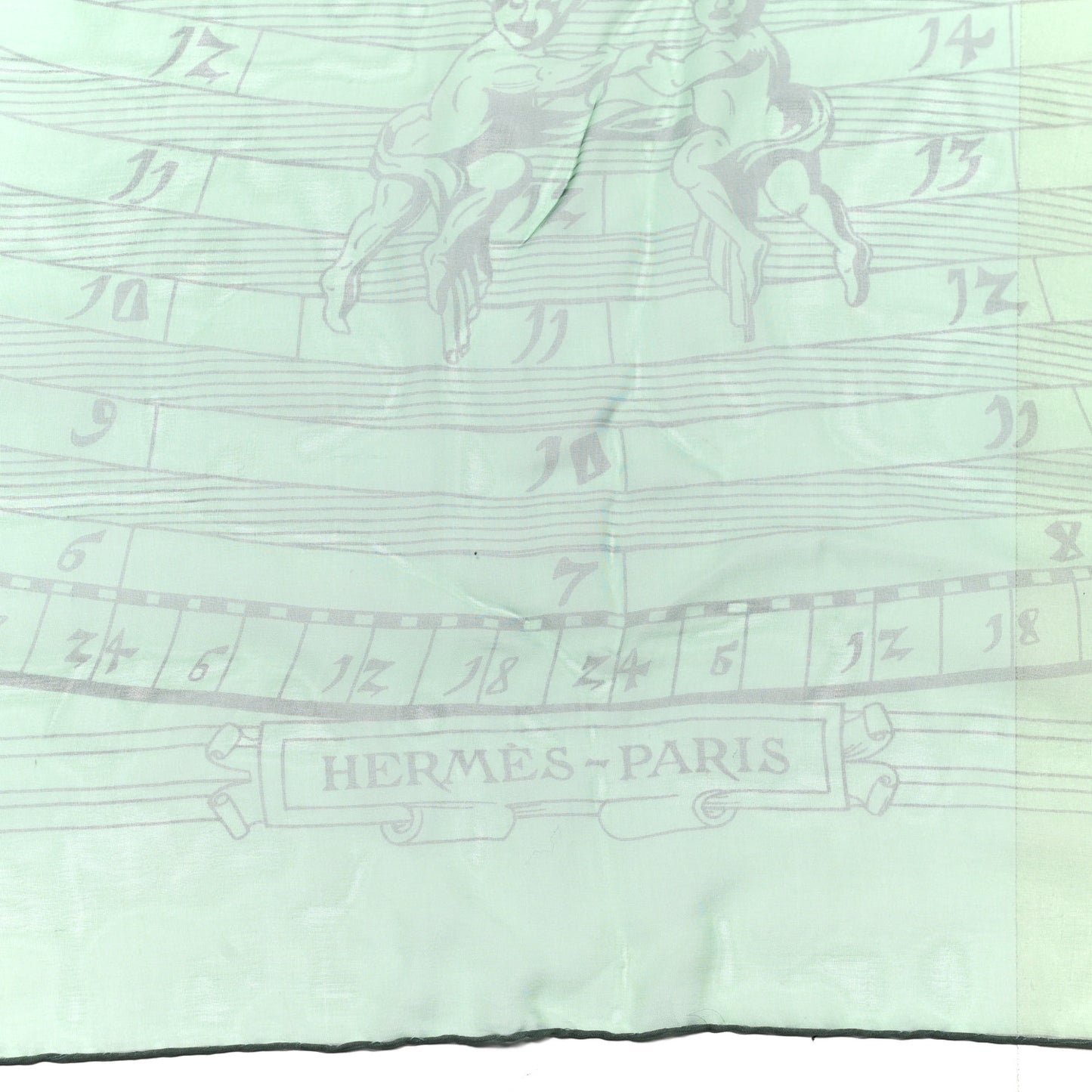 Silk Astrologie Sunrise Muslin Scarf 140 Rose Ciel Vert