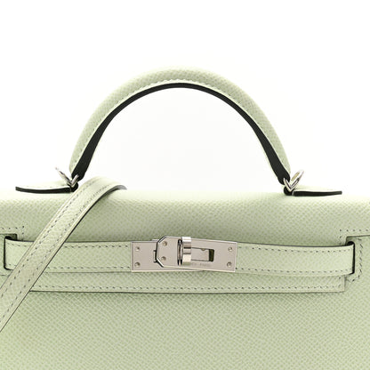 Hermes Epsom Mini Kelly Sellier 20 Vert Fizz 8 of 12