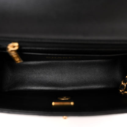 Chanel Lambskin Quilted Metal Mini Top Handle Rectangular Flap Black 5 of 10