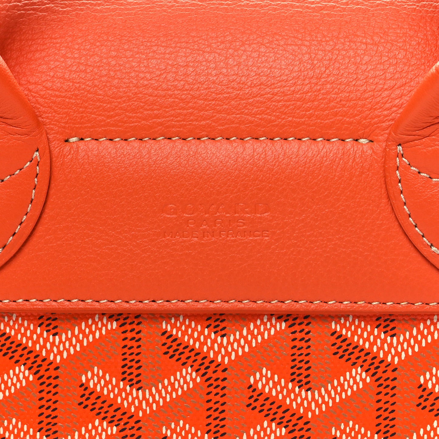 Goyardine Calfskin Mini Alpin Backpack Orange