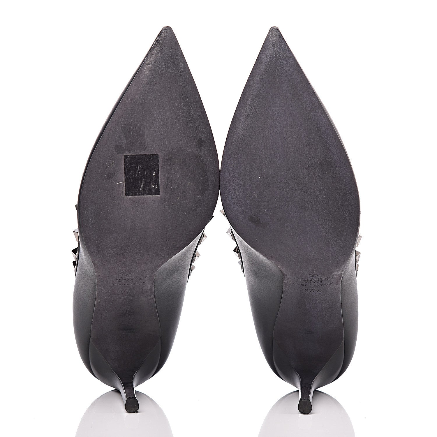 Valentino Garavani Nappa Rockstud 100mm Pumps 38.5 Black 5 of 10