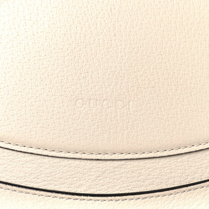 Gucci Grained Calfskin Web Stripe Butterfly Medium Totem Top Handle Bag White 12 of 12