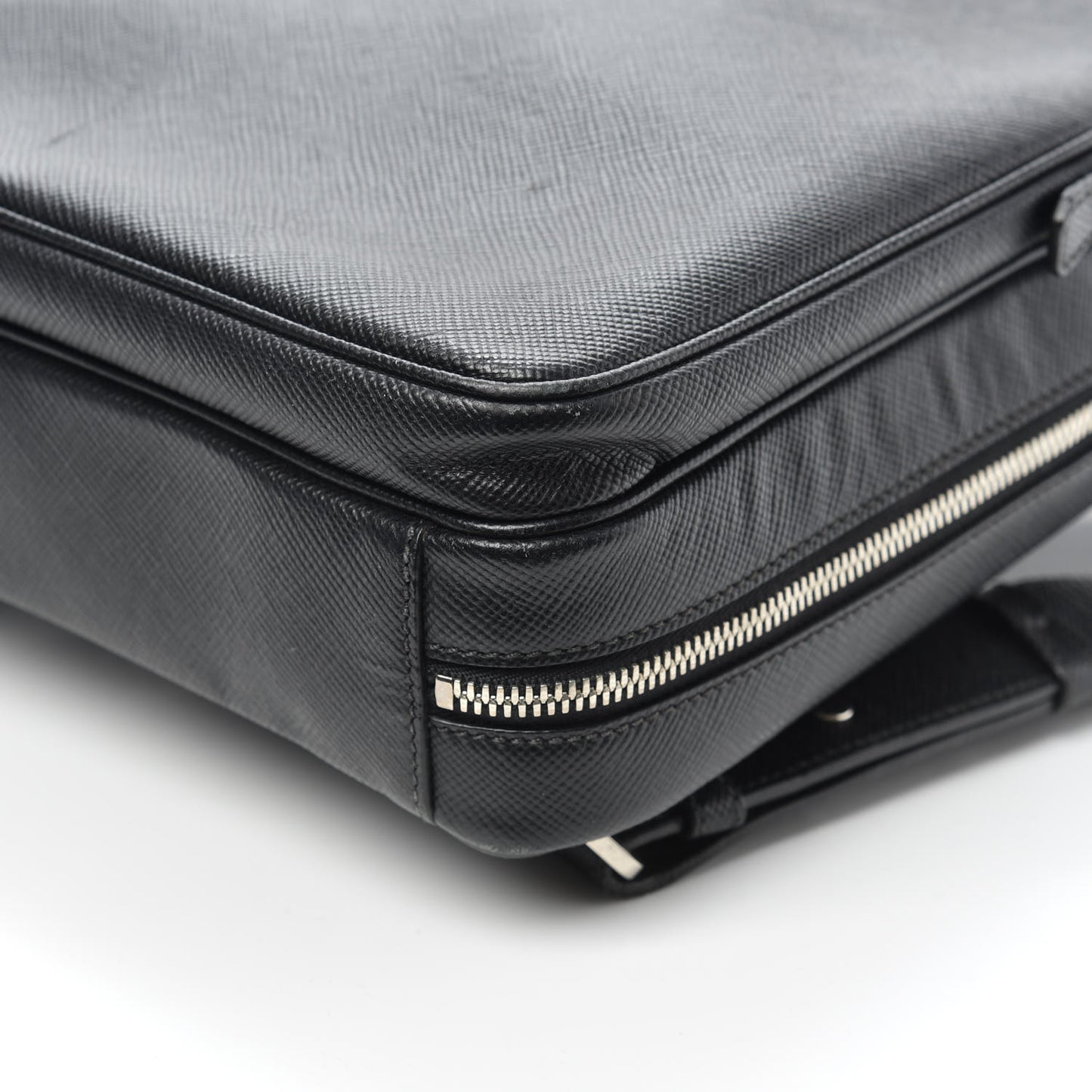 Saffiano Cuir Briefcase Backpack Black