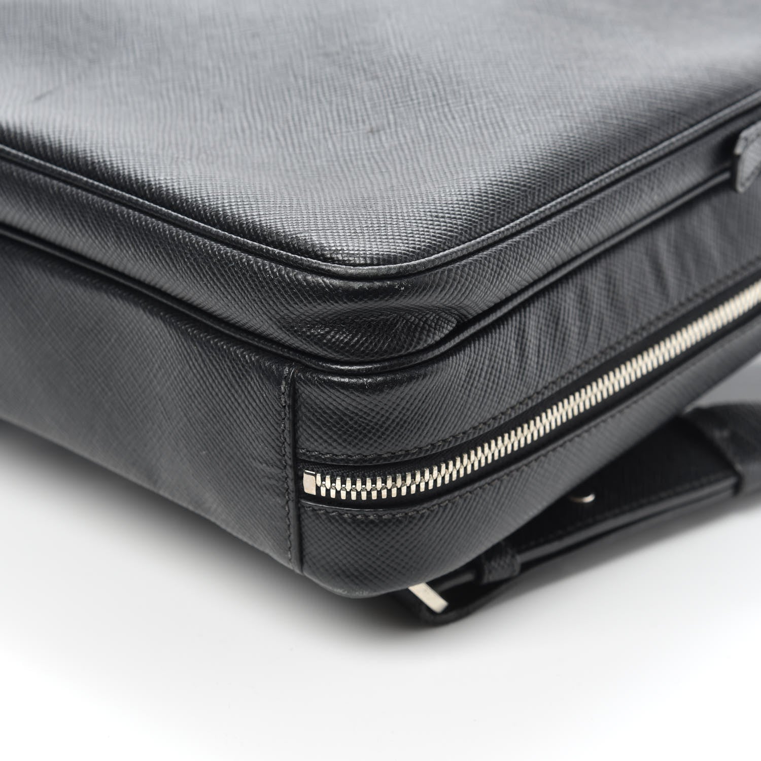 Prada Saffiano Cuir Briefcase Backpack Black 9 of 9