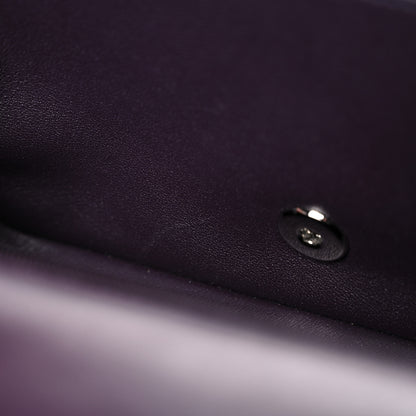 Chanel Lambskin Quilted Mini Rectangular Flap Dark Purple 11 of 13