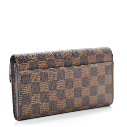 Louis Vuitton Damier Ebene Sarah Wallet NM 3 of 10