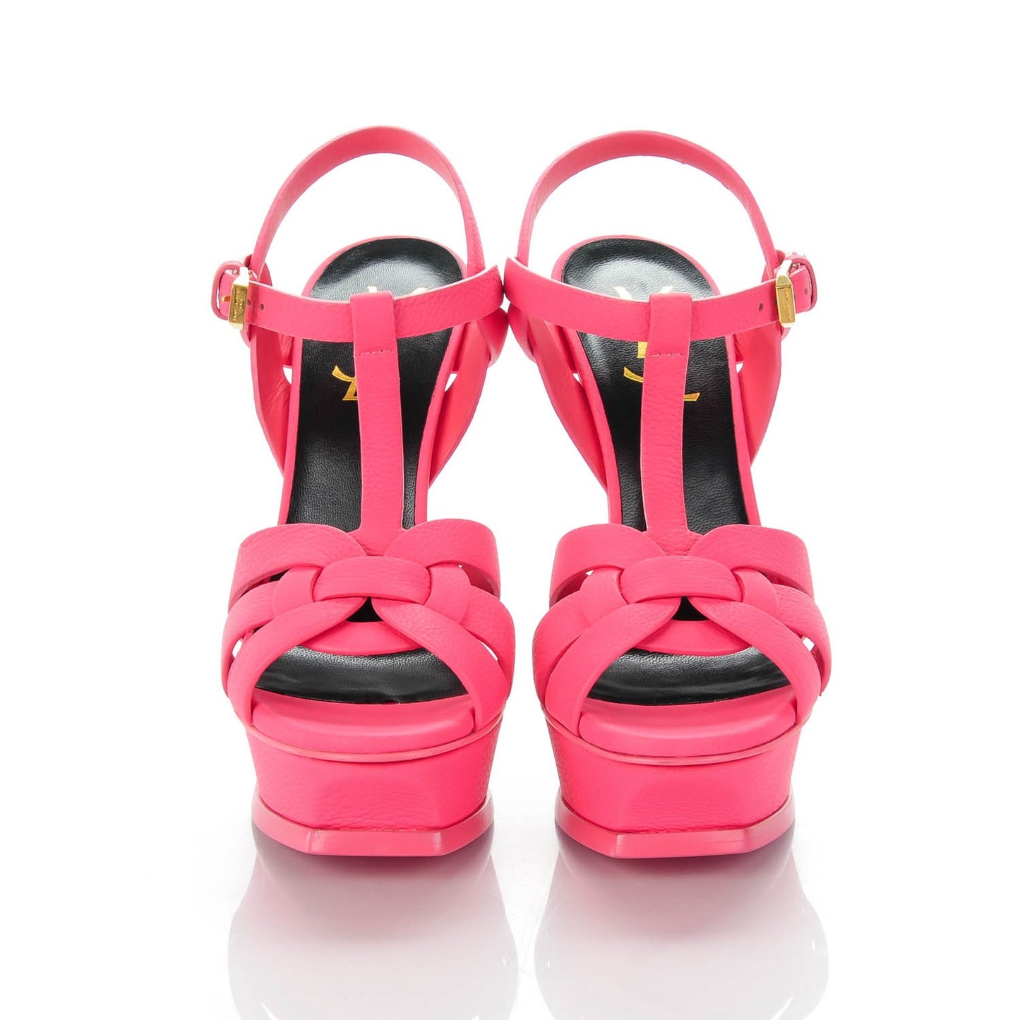 Calfskin Tribute 105 Platform Sandals 35 Rose
