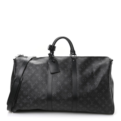 Louis Vuitton Monogram Eclipse Keepall Bandouliere 55 1 of 11