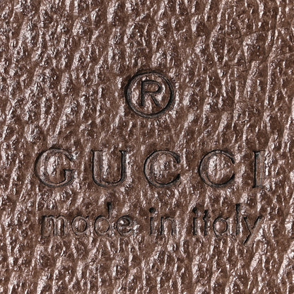 Gucci GG Supreme Monogram Textured Dollar Calfskin Small Detail Tote Beige Ebony New Acero 6 of 10