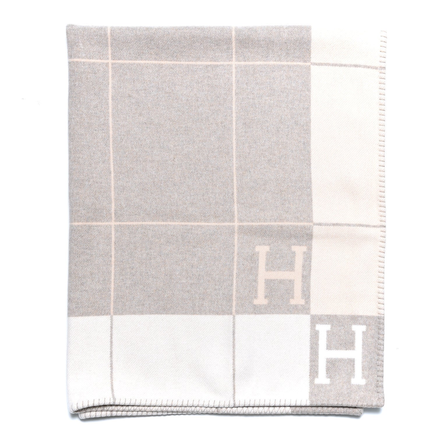 Hermes Wool Cashmere Avalon III Blanket Coco Camomille 3 of 4