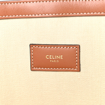 Celine Triomphe Canvas Calfskin Museum Bag White 7 of 10
