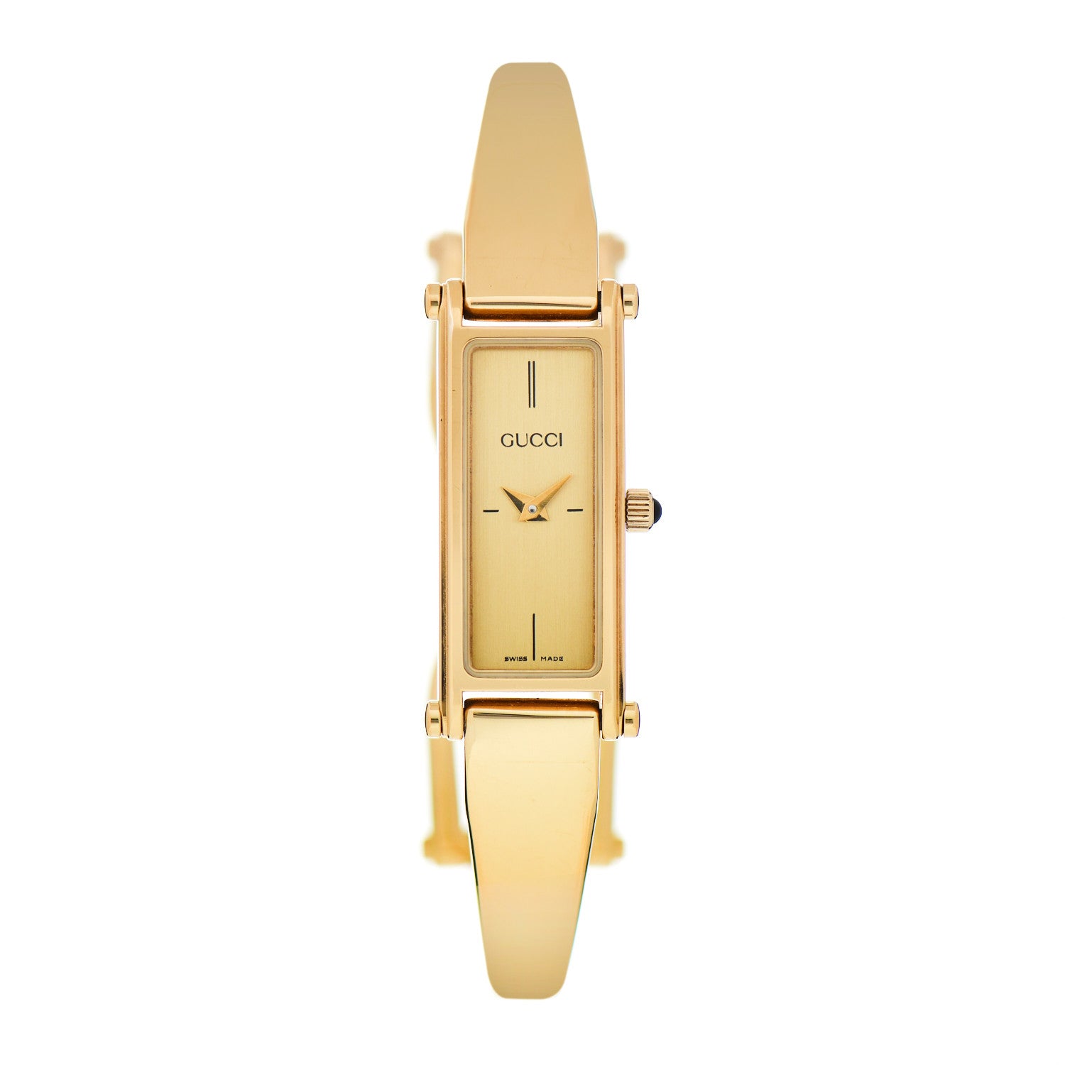 Gucci Stainless Steel 12mm 1500L Horsebit Quartz Watch Gold 1 of 5