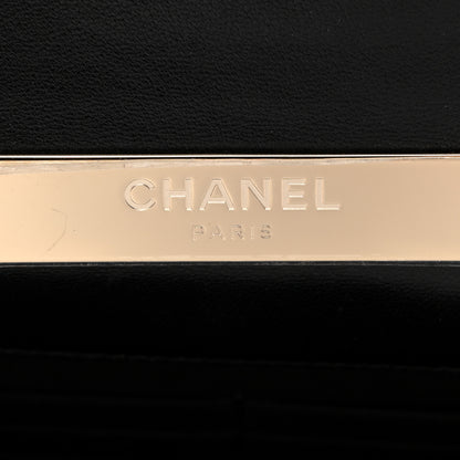 Chanel Lambskin Quilted Top Handle Wallet On Chain WOC Black 6 of 11