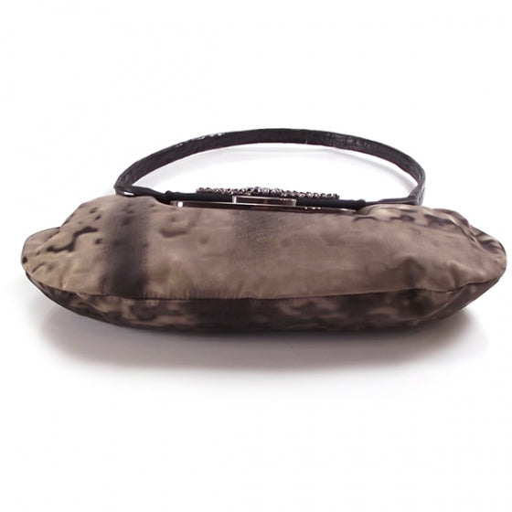 Prada Nylon Jeweled Crocodile Flap Bag 5 of 11
