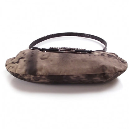Prada Nylon Jeweled Crocodile Flap Bag 5 of 11