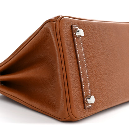 Hermes Natural Barenia Faubourg Birkin 25 Fauve 9 of 12