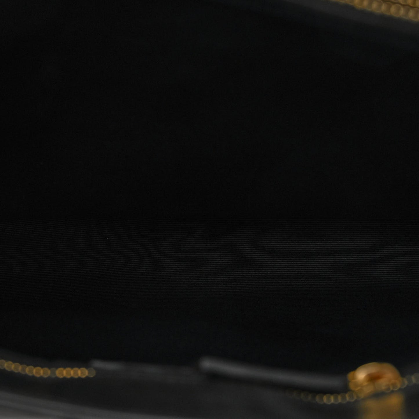 Lambskin Matelasse Chevron Monogram Shopping Bag Black