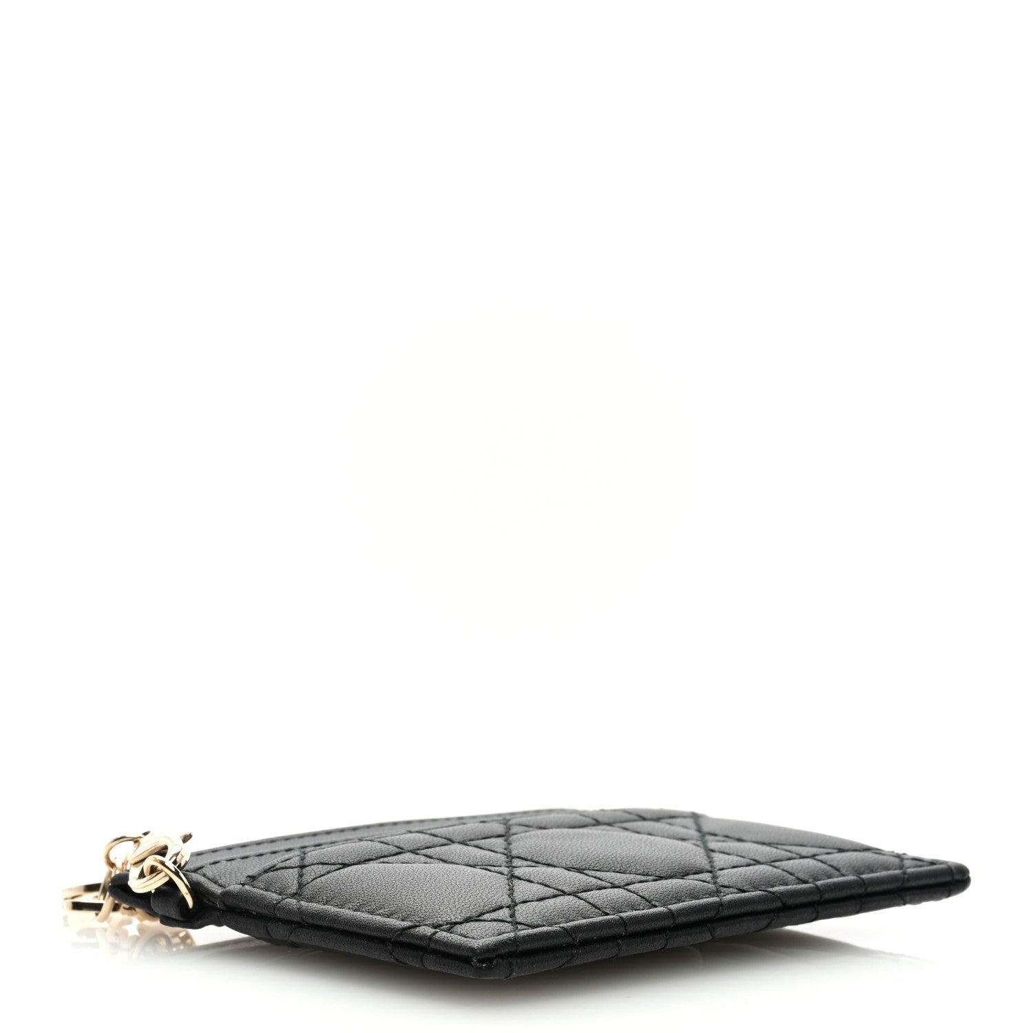 Christian Dior Lambskin Cannage Lady Dior Card Holder Black 4 of 6