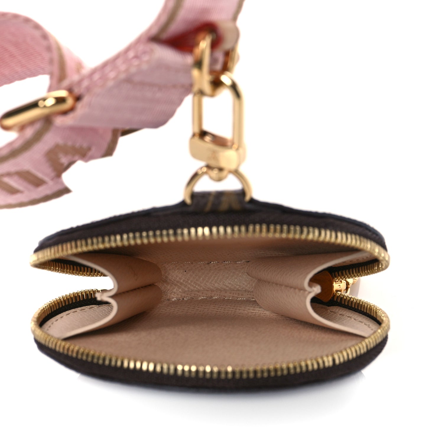 Monogram Multi Pochette Accessories Bandouliere Shoulder Strap Rose Clair