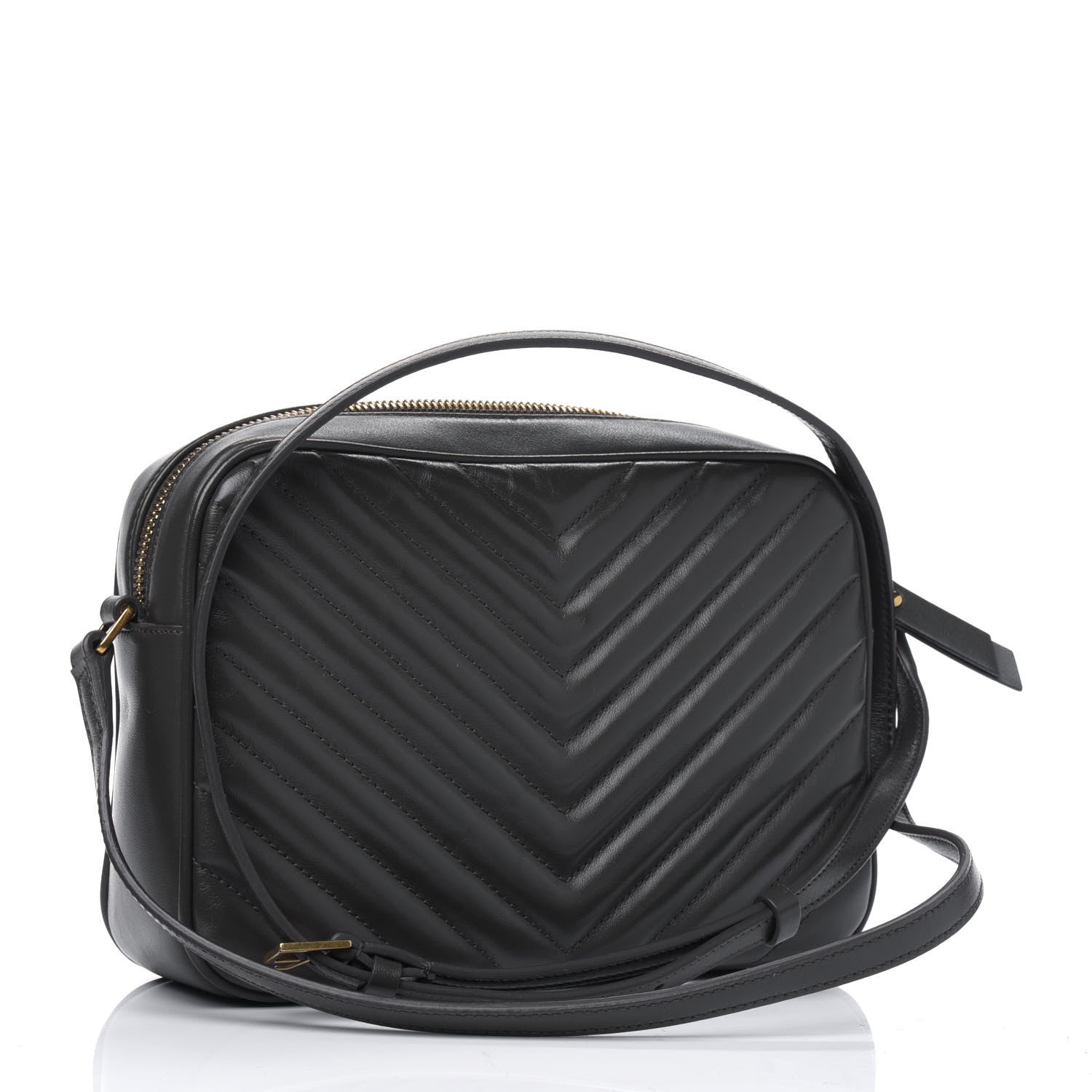 Saint Laurent Calfskin Matelasse Monogram Lou Camera Bag Dark Smog 2 of 5