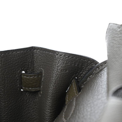 Hermes Togo Birkin 25 Vert De Gris 7 of 10