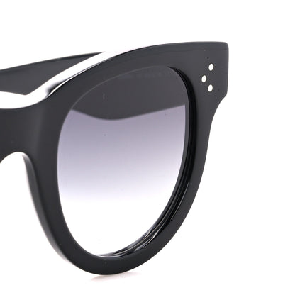 Celine Acetate Studded Mineral Round Sunglasses CL40031N Black 7 of 8